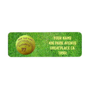 Softball Dirty Name Team Number Ball Return Label Return Address Label