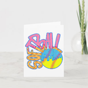 Softball Drip For Boys Ice Cream Drip Youth Boys S Card