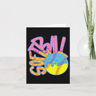 Softball Drip For Boys Ice Cream Drip Youth Boys S Card