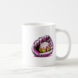 Softball Drip Ice Cream Sprinkles Softball Glove Coffee Mug