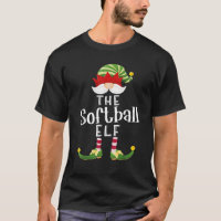 Softball Elf Group Christmas Funny Pajama Party