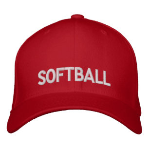 Softball Embroidered Hat
