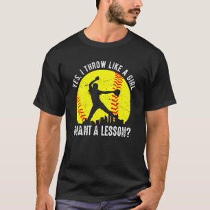 Softball  For Girls Softball  For Women T-Shirt