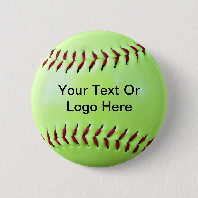Softball Fundraising Magnet, Keychain, Button (Front)