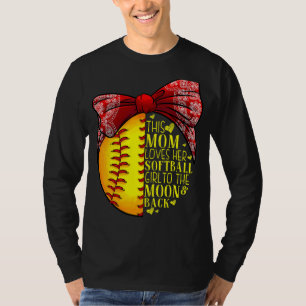 Softball Gift Mum Women Pitcher Catcher Girls T-Shirt