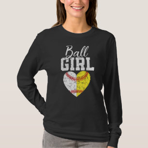 Softball Girl For Women Pitcher Catcher Mother's T-Shirt