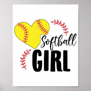 Softball Girl   Trainer Team Sport Gift Idea Poster