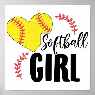 Softball Girl   Trainer Team Sport Gift Idea Poster