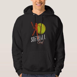 Softball Girl Women Softball Player Softball Hoodie