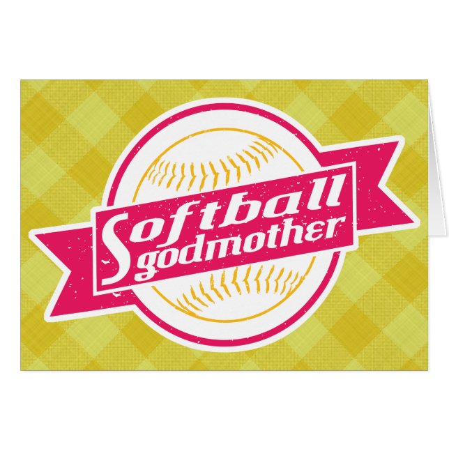 Softball Godmother Card (Front Horizontal)