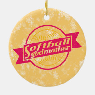 Softball Godmother Xmas Decoration