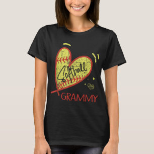Softball Grammy For Grandma Women Mother's Day Gif T-Shirt