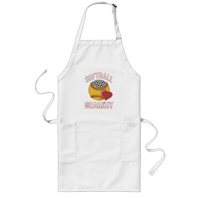 Softball Grammy Long Apron (Front)