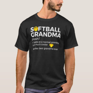 Softball Grandma Definition Best Grandma Ever T-Shirt