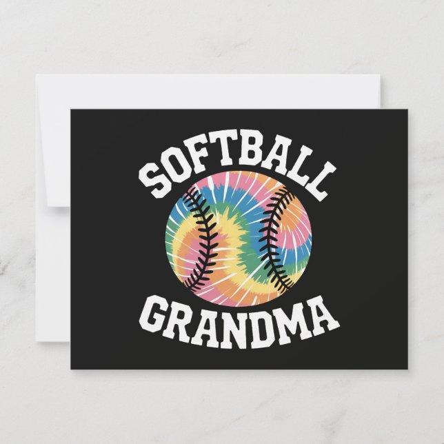 Softball Grandma Invitation (Front)