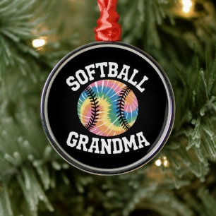 Softball Grandma Metal Ornament