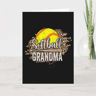 Softball Grandma Nana Mother's Day Cheering Boy Sp Card