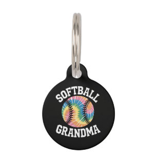 Softball Grandma Pet Tag