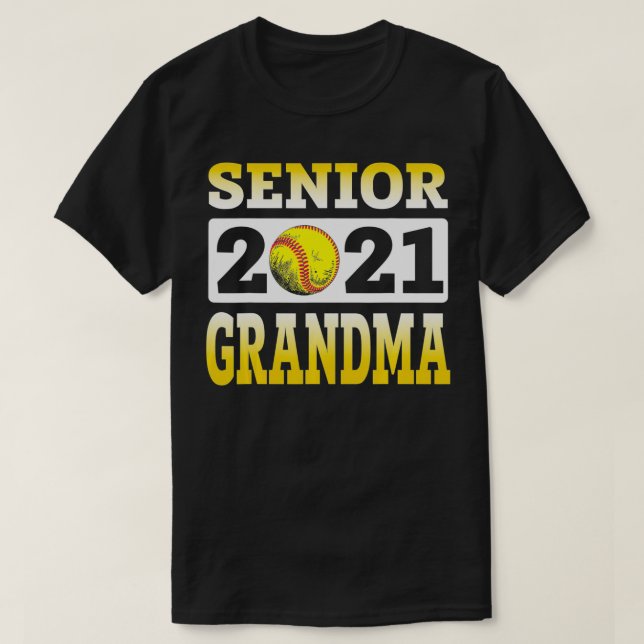 Softball Grandma Senior 2021 Best Gift For Softbal T-Shirt (Design Front)