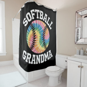 Softball Grandma Shower Curtain