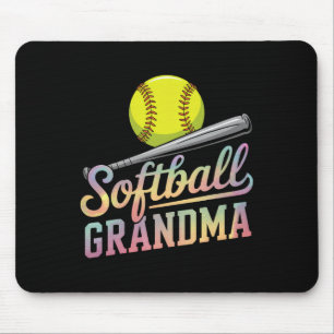 Softball Grandma Softball Player Game Day Mothers Mouse Pad