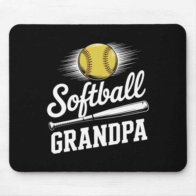 Softball Grandpa _2  Mouse Pad (Front)