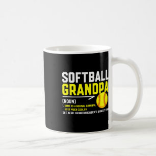 Softball Grandpa Definition Granddaughter's Bigges Coffee Mug