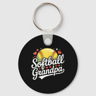 Softball Grandpa Fastpitch Softball Grandparents M Key Ring