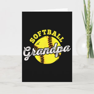 Softball Grandpa Grandfather Father's Day Card