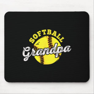 Softball Grandpa Grandfather Father's Day Mouse Pad