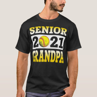 Softball Grandpa Senior 2021 Best Gift For Softbal T-Shirt