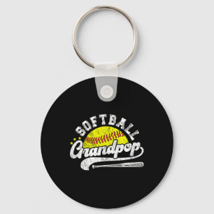 Softball Grandpop Of A Softball Player Grandpop Key Ring