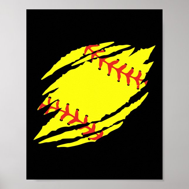 Softball Graphic _1  Poster (Front)