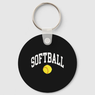 Softball Graphic Key Ring