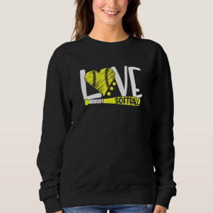 Softball Graphic Saying For Teen Girls And Women Sweatshirt