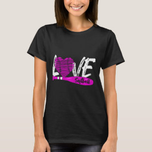 Softball Graphic Saying Girls And Women T-Shirt