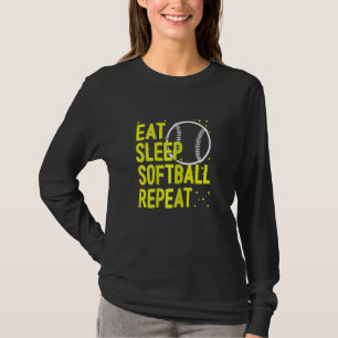 Softball Graphic Women And Girls Softball Player T-Shirt