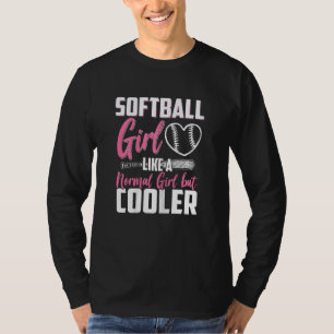 Softball Graphic Women And Girls Softball Player T-Shirt