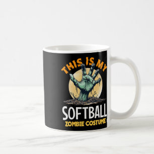 Softball Halloween Zombie Matching Costume Coffee Mug
