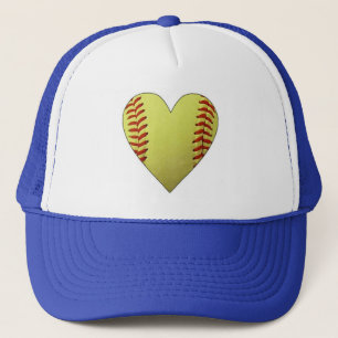 Softball heart hat