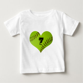 softball heart kid T-Shirt