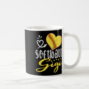 Softball Heart Softball Gigi Family Matching Coffee Mug