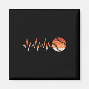 Softball Heartbeat Softball Lover Men Women Boys G Magnet