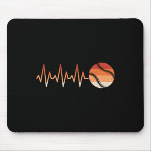 Softball Heartbeat Softball Lover Men Women Boys G Mouse Pad