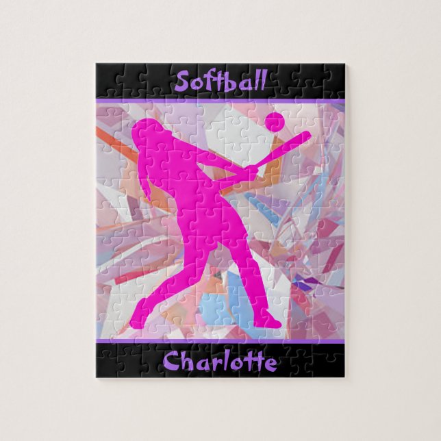 Softball Hologram Shatter Jigsaw Puzzle (Vertical)