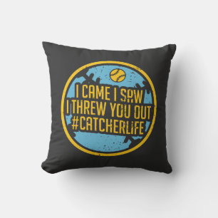 Softball - I Came I Saw I Threw You Out Cushion