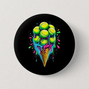 Softball Ice Cream Funny Softball 6 Cm Round Badge