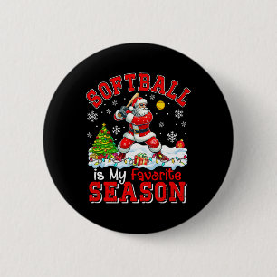 Softball Is Favorite Season Costume Player Christm 6 Cm Round Badge