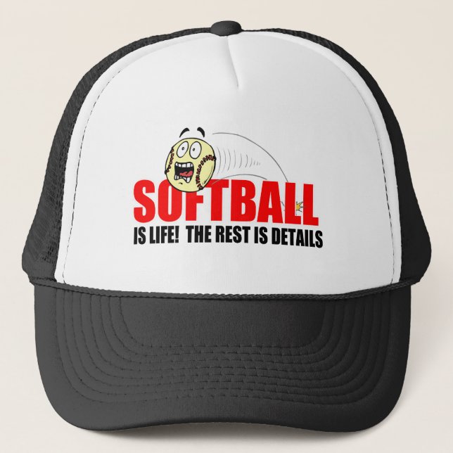 Softball Is Life Trucker Hat (Front)