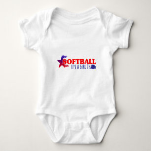 SOFTBALL- It's A Girl Thang Baby Bodysuit